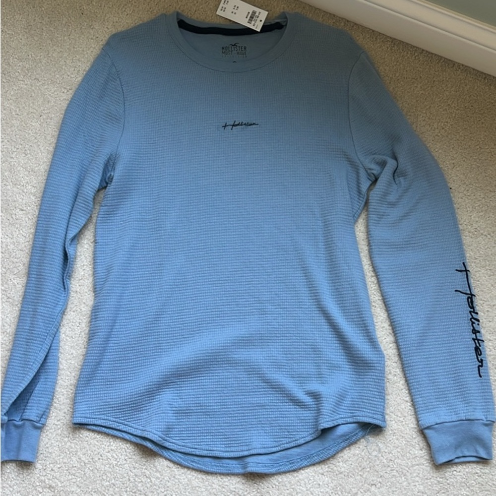 Hollister Light Blue Long Sleeve Tee